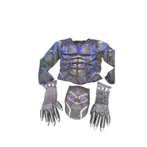 BLACK PANTER 2 IN 1 REVERSIBLE MC SHIRT Costume Halloween Kids